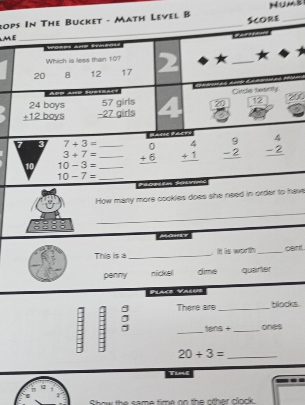 Drops In The Bucket Level B Math Grade 2 - Picture 5 of 16